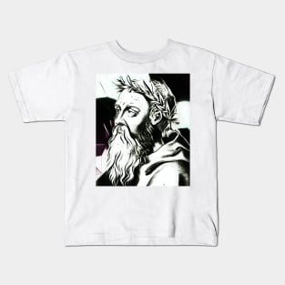 Heraclitus Black and White Portrait | Heraclitus Artwork 3 Kids T-Shirt